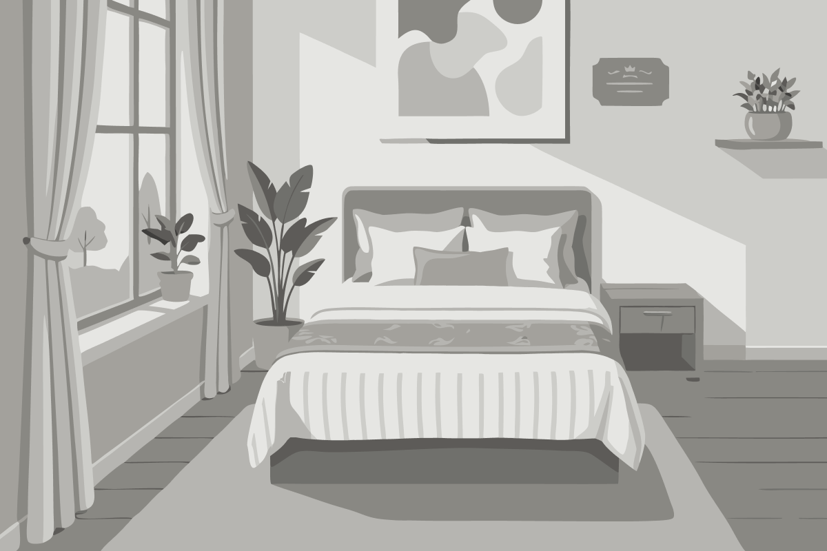 Deluxe Two-Bedroom Apartment with Garden View